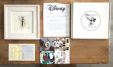 1994 DISNEY TREASURES CRUELLA DE VIL 101 DALMATIONS FRAMED ETCHING IN BOX W/ COA