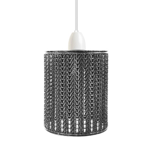 Metal Cylinder Easy Fit Lampshade Ceiling Pendant Light Shade Wire Cage Lighting - Picture 134 of 150