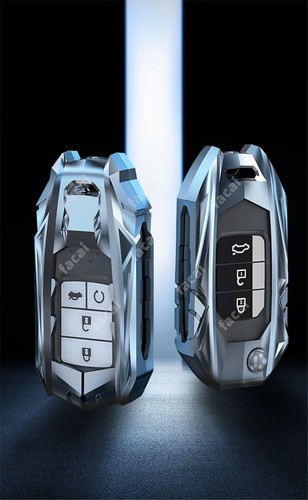 Metal Car Key Fob Case Cover Shell For Honda Civic HRV CRV Accord Pilot Odyssey - Picture 9 of 27