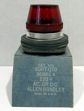 NOS Allen Bradley 800H-2HAR4 Pilot Light 800T-Q10 Red