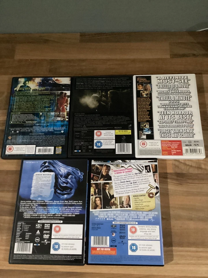 DVD Bundle 5 x DVD - Final Destination - Swordfish - In Bruges - The Thing. - Image 2 of 4