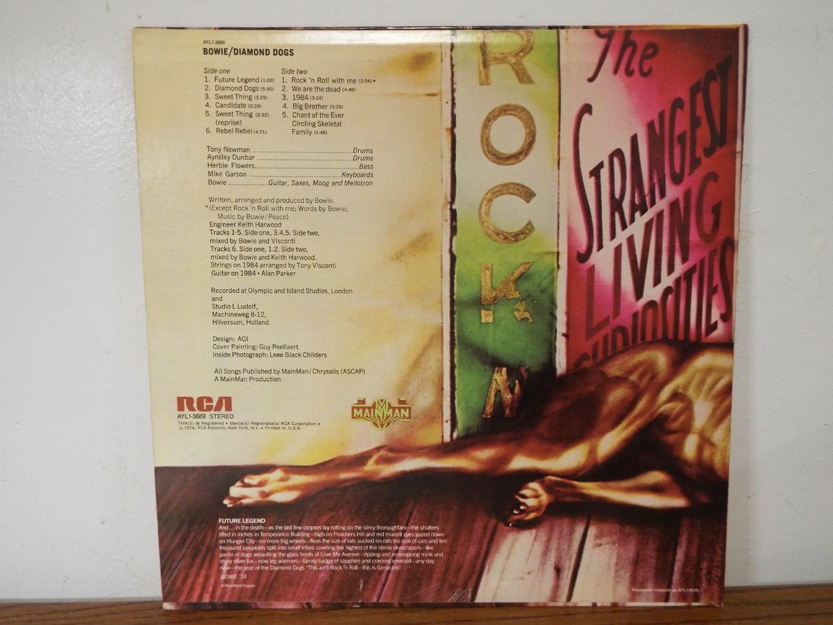 David Bowie diamond dogs vinyl LP レコード DAVID BOWIE DIAMOND DOGS 1978 LP VINYL ALBUM | eBay