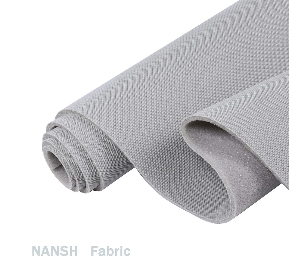 Light Grey Headliner with Foam Backing for Car Ceiling Fabric Repair 100 Inch - Image 3 of 4