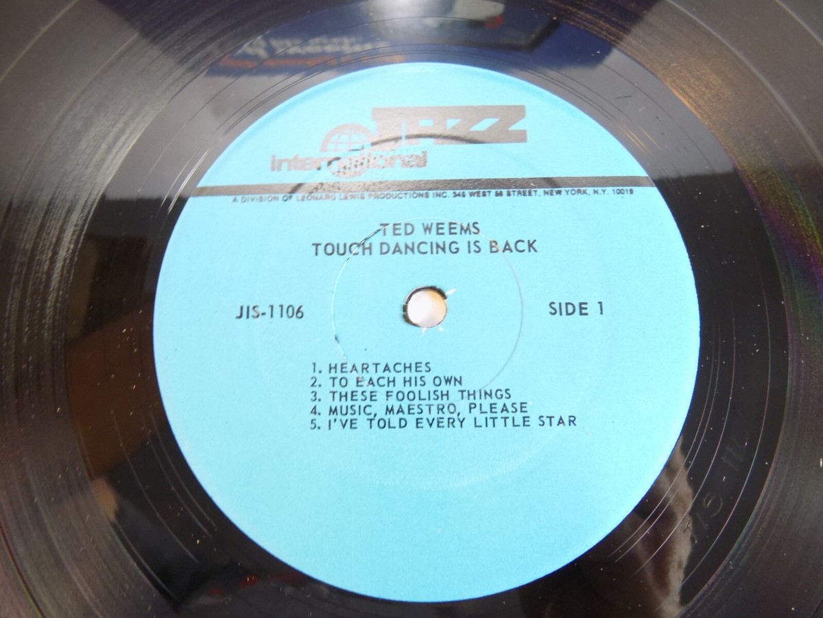 TED WEEMS TOUCH DANCING IS BACK ALBUM JAZZ INTERNATIONAL RECORD