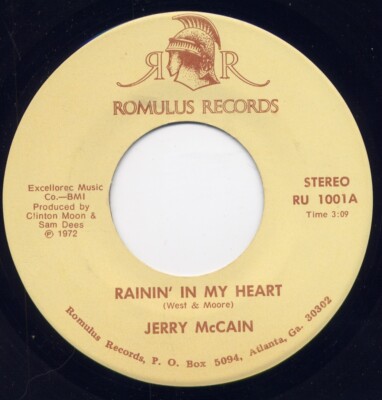 JERRY MC CAIN ''RAININ' IN MY HEART''/''I'M KING BEE'' M-