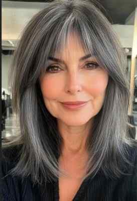 Salt and Pepper Bob Haircut 100% Human Hair Lace Front Wigs with