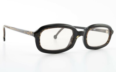 L.A. EYEWORKS Eyeglasses Model TRED 348 Black Brown Honey Vintage c1999 Size S
