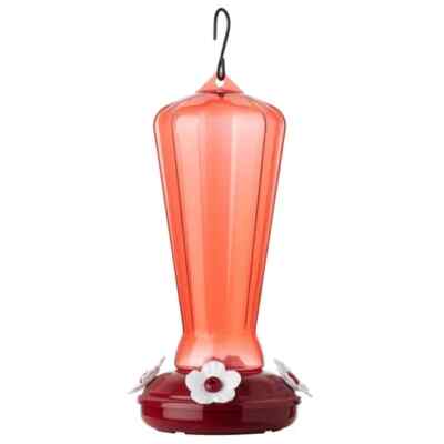 More Birds Hollyhock Hummingbird Feeder With Bee Guard Nectar Ports