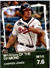 2020 Topps - Warriors of the Diamond Chipper Jones #WOD-33 Black /299