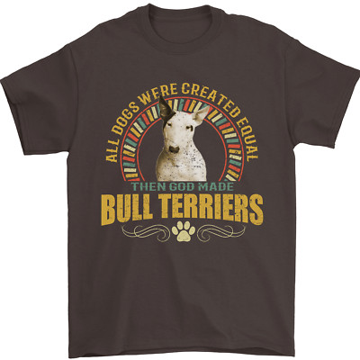 A Bullterrier Hund Herren T-Shirt 100% Baumwolle