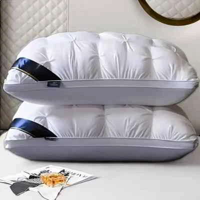 2 pcs Luxury Hotel Quality Pillow: 19x29 Inches, Premium Down Alternative Fill