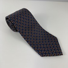 Brooks Brothers Makers Tie Geometric Silk Made in USA 61 in x 4 in