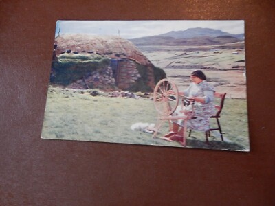 SKYE PORT NA LONG CROFTER SPINNEN WEBEN ETC POSTKARTE p12 a20 