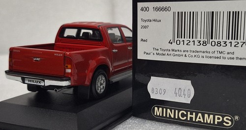 Toyota Hilux Pick-Up 4x4 2007 Red 1:43 Minichamps 400166660 EXTREMELY RARE!! - Picture 6 of 17