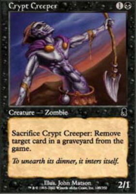 Crypt Creeper Light Play, English Magic the Gathering MTG Odyssey