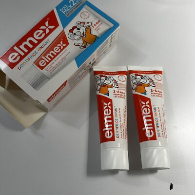 2 PACK NEW Elmex Kids For Ages 3 - 6, Each 50ml
