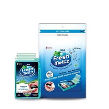 Sugar Free Mint Breath Strips Mouth Freshener 25 Strips Pack of 12