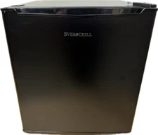 Everchill GBC-46 Compact RV Fridge W/ Freezer 1.7 Cubic Feet - Black Right Hand