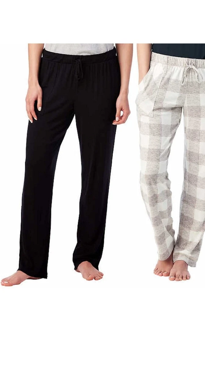 Lucky Brand Women's Straight Leg Lounge Pants With Pockets, 2 Pack. XL.