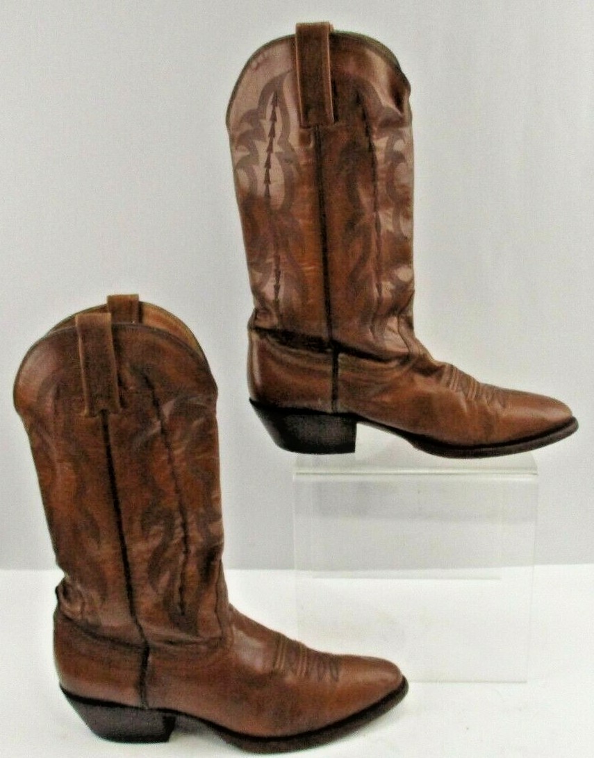Nocona Mens Size 8.5 D Brown All Leather Cowboy Western Boots Amazon.com | Nocona Men main image 2