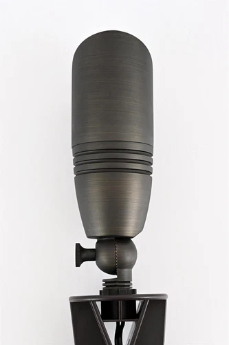 Elitco Outdoor 12V Cast Brass Spot Light 3 Inch W X 8.5 Inch H In Dark Bronze - Picture 6 of 8