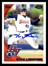 Kyle Lobstein signed auto 2010 Topps Pro Debut #40 Hudson Valley Renegades