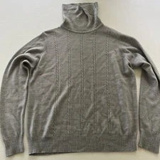 Fashion Bug Gray Soft Acrylic Pullover Sweater Women’s Sz M A3706