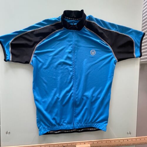 Canari Mens Medium Cycling Jersey Around World cycle Road Racing Full Zip - Picture 1 of 20