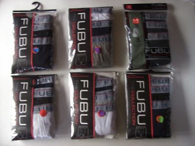FUBU Boxer Briefs Underwear Underpants 3 Pair Pack BOYS XS S M The Collection 