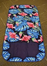 Inflatable Swimming Pool Floatie Mat Bed Multi Colored Leaves Outdoor 79" x 41"