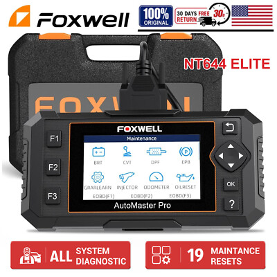 FOXWELL NT644Elite OBD2 Scanner Diagnostic Scan Tool Full System EPB TPMS Reset
