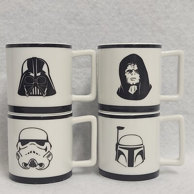Star Wars Espressotasse Set Kaffeetassen Todesstern Kantine Porzellan offene Box 