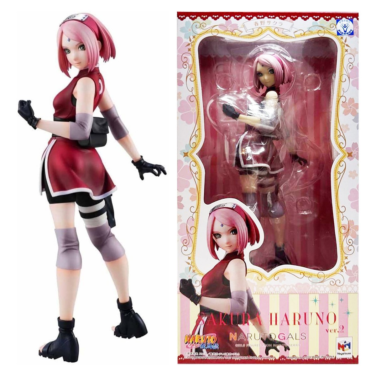 メガハウス NARUTO GALS 春野サクラ Ver.2 フィギュア バンダイ NARUTOギャルズ NARUTO‐ナルト‐ 疾風伝 春野サクラ Ver.2