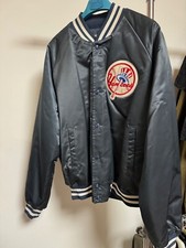 GIACCA BOMBER VINTAGE CHALK LINE MLB NEW YORK YANKEES BASEBALL IN RASO TG. L
