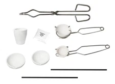 Melting Kit with Tongs Flux Stir Rods and Ceramic Crucibles Metal Casting Set