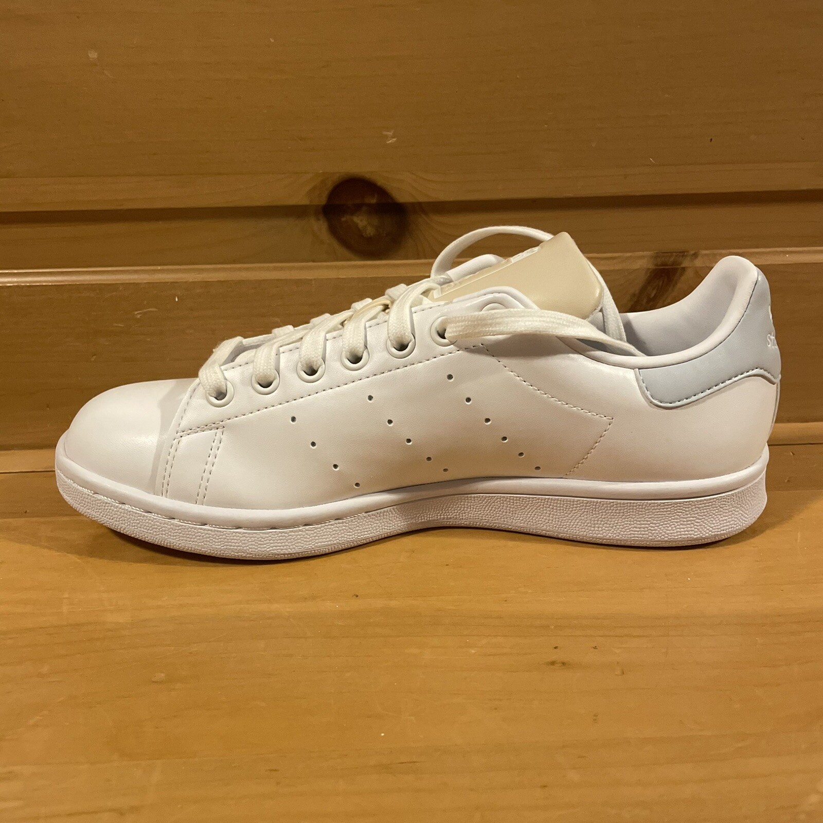 Size 8.5 - adidas Stan Smith White Ivory Blue 2021 for sale online | eBay