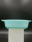 Vtg Pyrex #471 Amish Butterprint Aqua 1 Pint Baking Casserole Dish No Lid