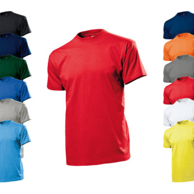 RUNDHALS T-SHIRT Kurzarm Weich S M L XL XXL 3XL 4XL 5XL NEU Stedman S185