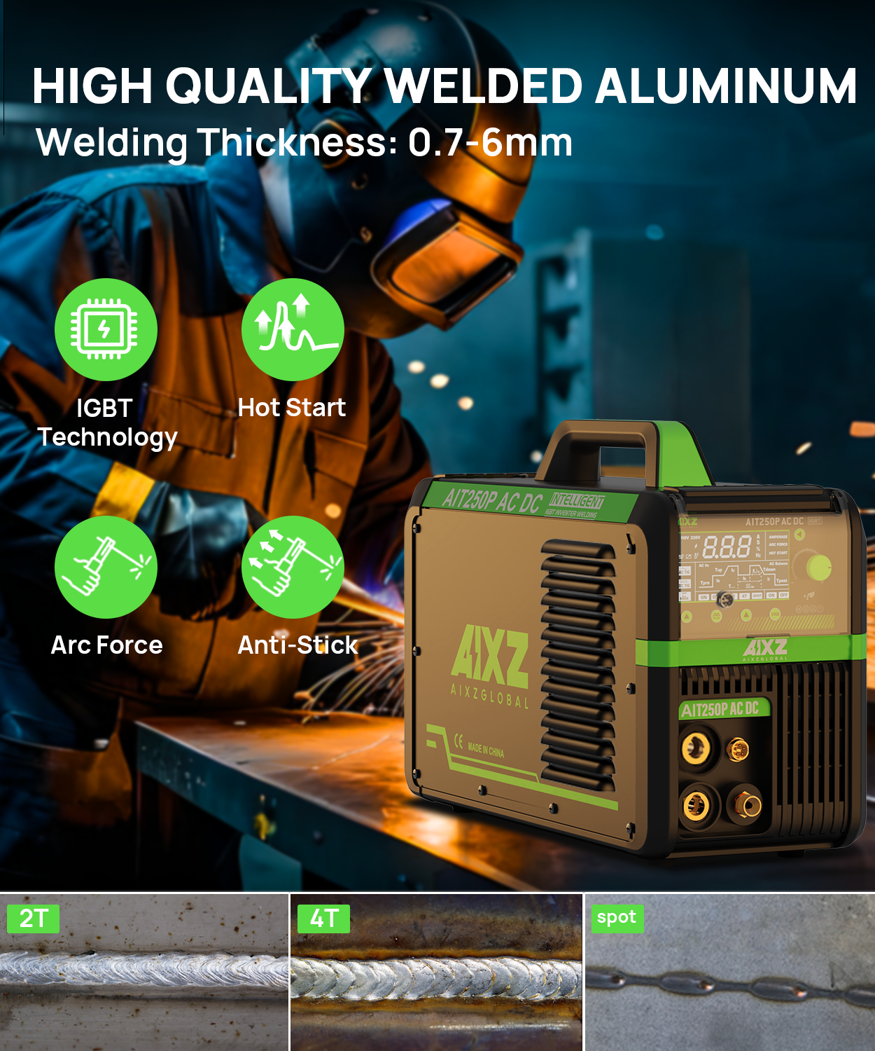Draper High Frequency Ac/Dc Tig/mma Aluminium Welder Dti, - TW250A main image 0