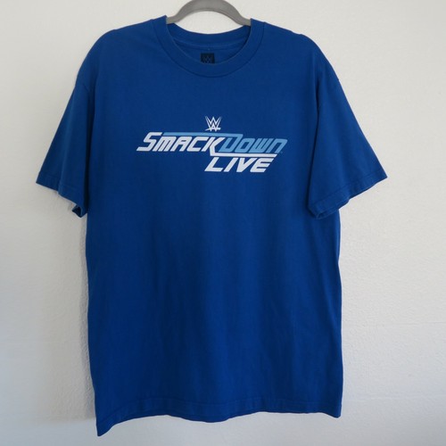 WWE SMACKDOWN LIVE Blue Short Sleeve 