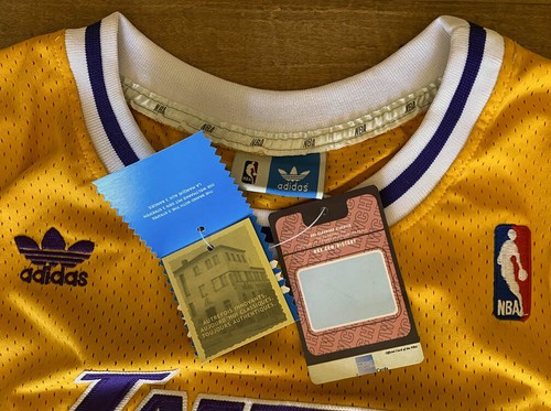 Magic Johnson SIGNED Adidas Hardwood Classics Lakers Jersey PSA/DNA AUTOGRAPHED - Picture 6 of 6