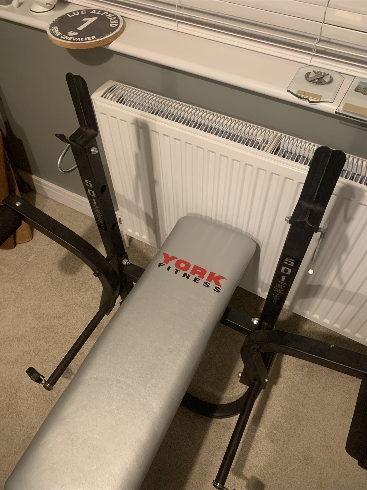 York Fitness B501 Folding Barbell Bench eBay