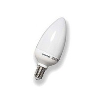 Lightme LM84200 Energiesparlampe Kerze Matt E14 3W Warmweiß (2700K) Leuchtmittel