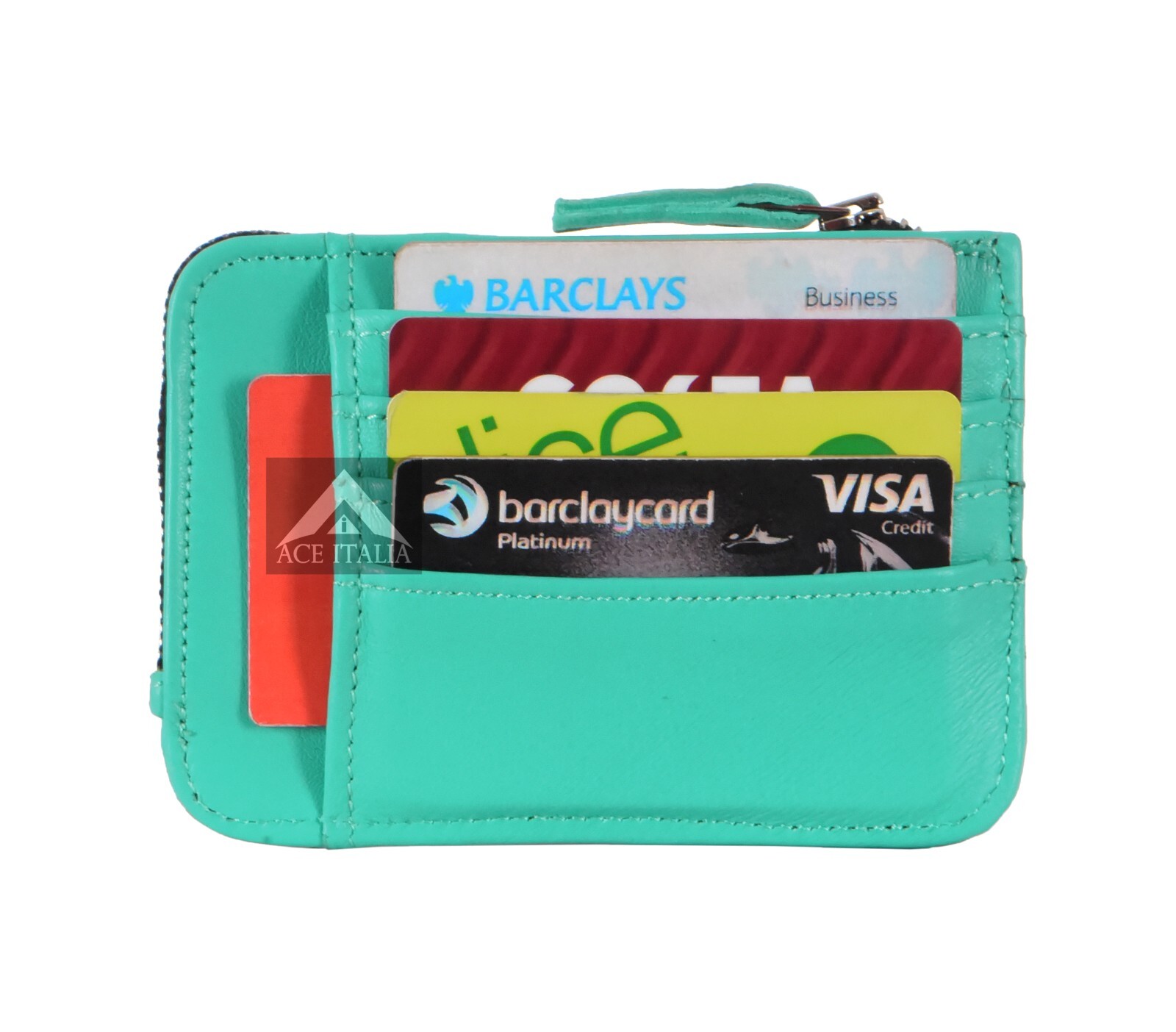 Unisex Small Credit Card Holders RFID Protector Leather Credit Card