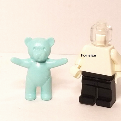 LEGO Big Teddy Bear Belville 2010 Light Aqua Arms Out Stuffed