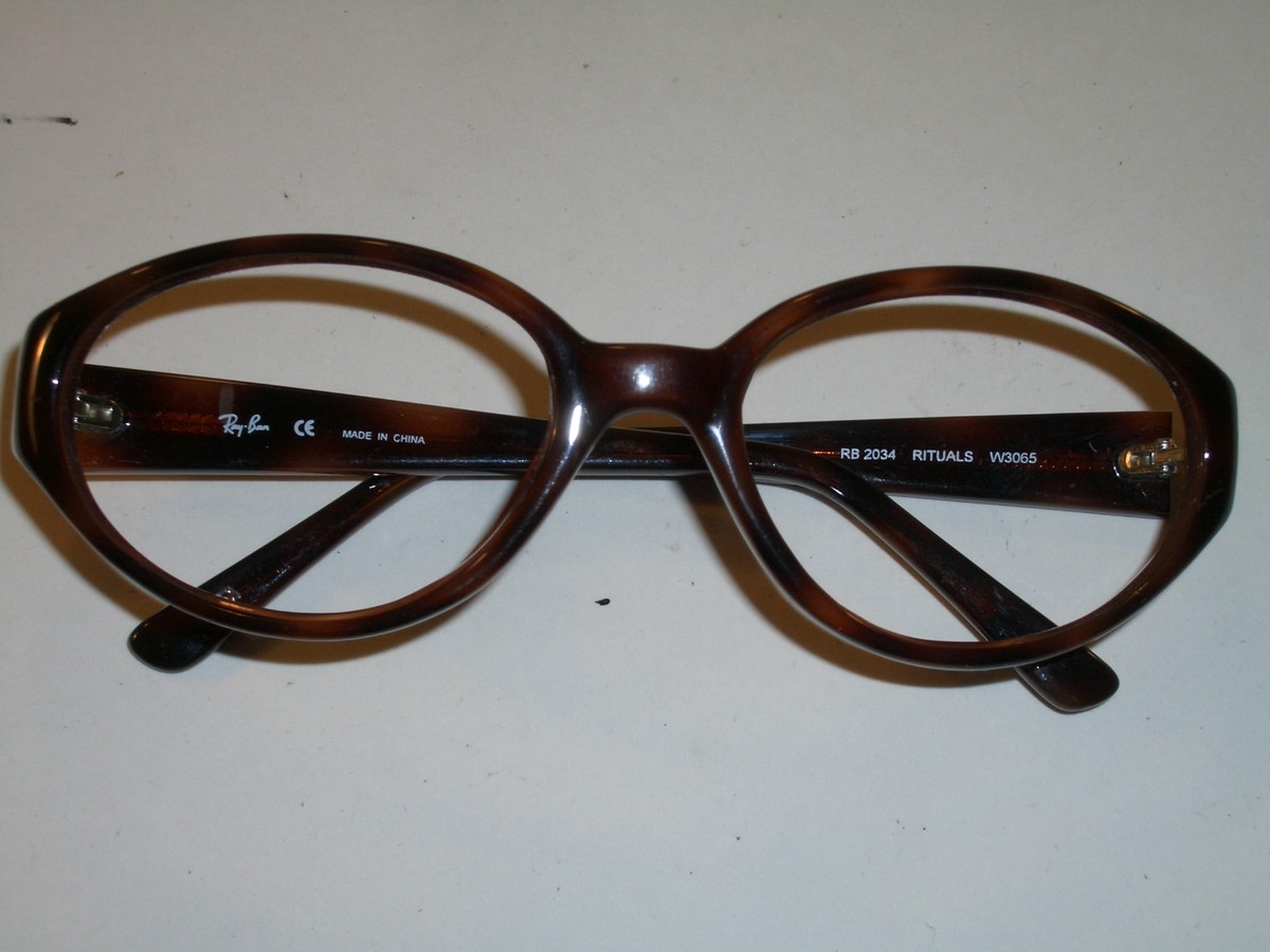 RAY BAN RB2034 RITUALS W3065 SLEEK TORTOISE SUNGLASSES 