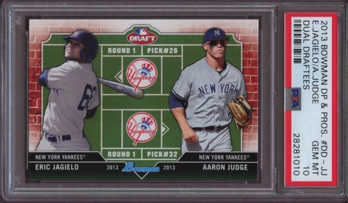 2013 Bowman Draft Picks & Prospects Dual Draftees  Aaron Judge Jagielo PSA 10 RC