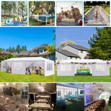 9M x 3M Garden Large Gazebo Canopy Waterproof Outdoor Party Tent Marquee w/Sides