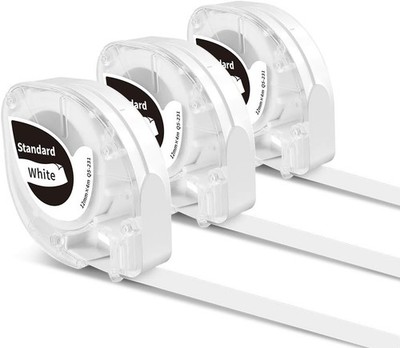3x Phomemo P12 Original Thermotransfer-Etiketten Schwarz auf Weiß 12mm x 4m 