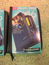 Vintage Case Logic CSW16 - 16 Cassette Tape Storage Case Black - New